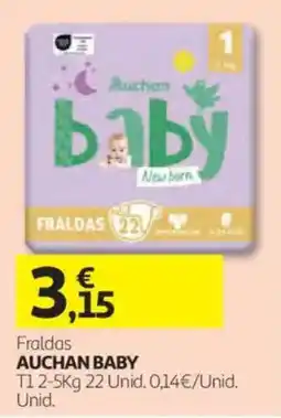 Auchan Fraldas auchan baby promoção