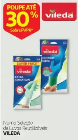 Auchan luvas reutilizáveis vileda promoção