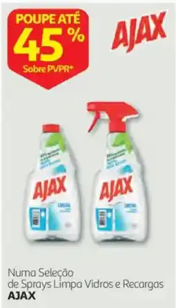 Auchan Ajax sprays limpa vidros e recargas promoção
