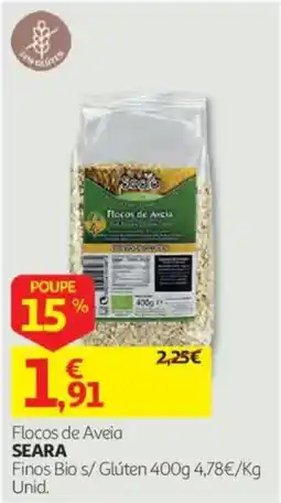 Auchan Flocos de Aveia Seara promoção