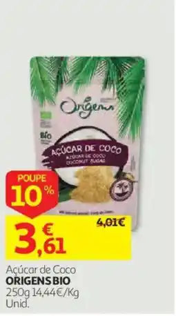 Auchan Açúcar de coco origens bio promoção