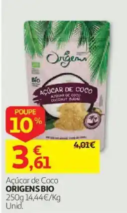 Auchan Açúcar de coco origens bio promoção