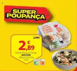 Auchan Salada Massa e Frango Auchan promoção