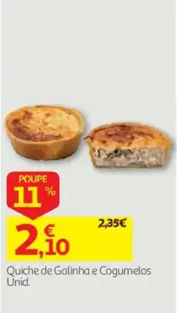 Auchan Quiche de Galinha e Cogumelos promoção