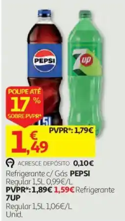 Auchan Refrigerante c/ Gás PEPSI Regular promoção