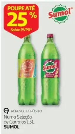 Auchan Numa Seleção de Garrafas 1.5L Sumol promoção