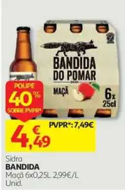 Auchan Sidra Bandida Maçã promoção