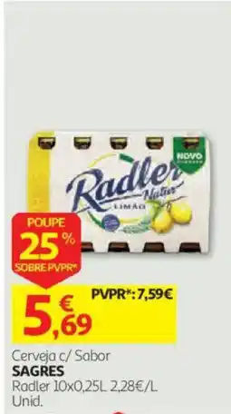 Auchan Radler c/ Sabor Limão promoção