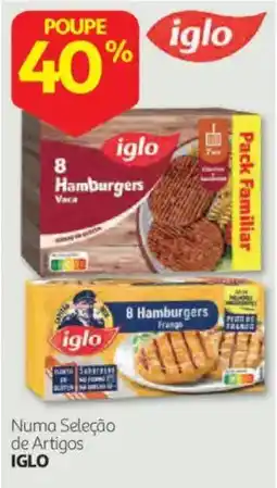 Auchan Hamburgers iglo Vaca promoção