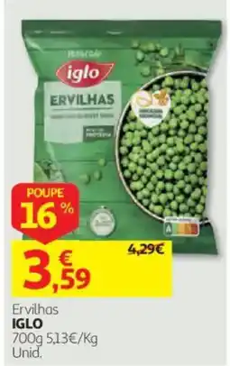 Auchan Ervilhas iglo promoção