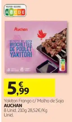 Auchan Yakitori Frango c/ Molho de Soja Auchan promoção
