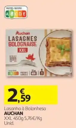 Auchan Lasanha à Bolonhesa auchan promoção