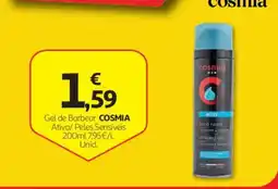 Auchan gel de barbear cosmia promoção