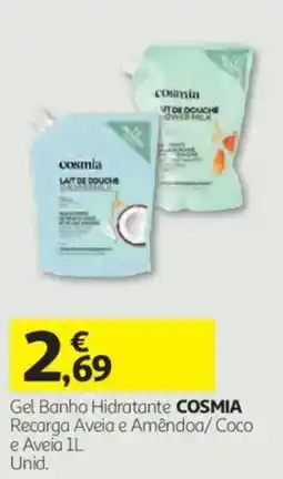 Auchan Gel Banho Hidratante Cosmia promoção