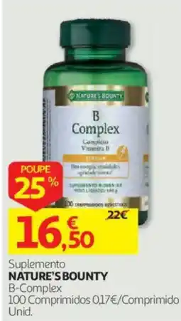 Auchan Suplemento nature's bounty b-complex promoção