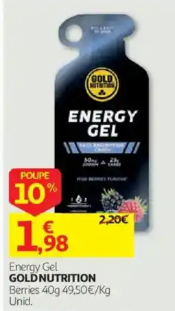 Auchan Energy Gel Goldnutrition promoção