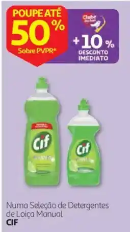 Auchan Detergente de Loiça Manual Cif promoção