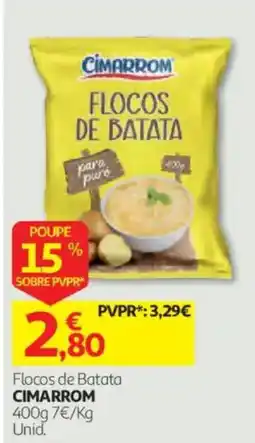 Auchan Flocos de batata cimarrom promoção