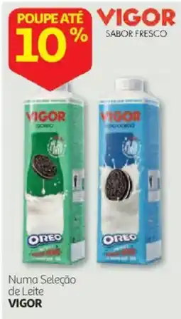 Auchan Leite Vigor sabor fresco promoção