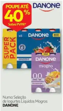 Auchan logurtes líquidos magros danone promoção