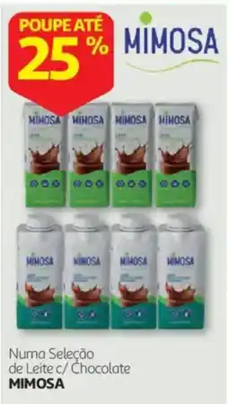 Auchan leite c/ chocolate mimosa promoção