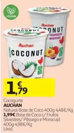 Auchan Cocogurte auchan natural base de coco promoção