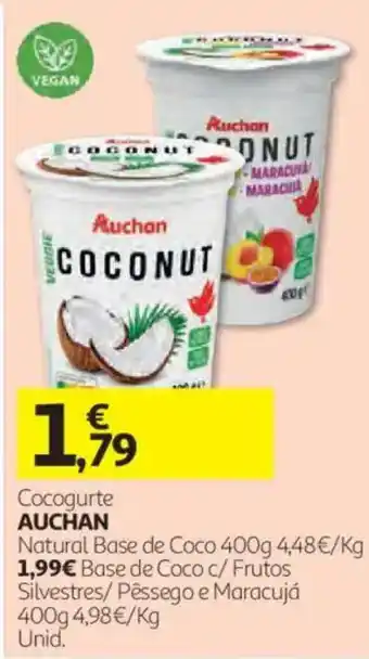 Auchan Cocogurte auchan natural base de coco promoção
