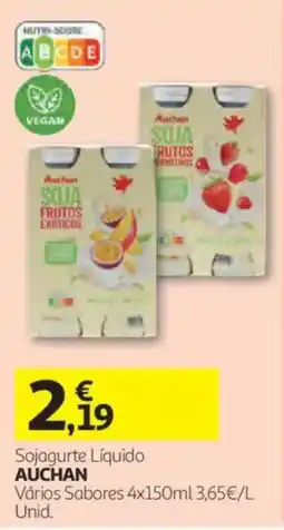Auchan Sojagurte Líquido Auchan promoção