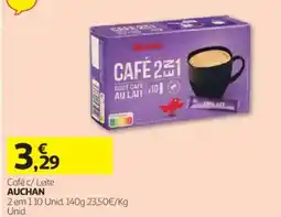 Auchan Café c/ Leite Auchan promoção