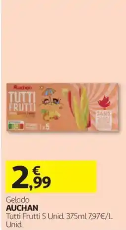 Auchan gelado auchan tutti frutti promoção