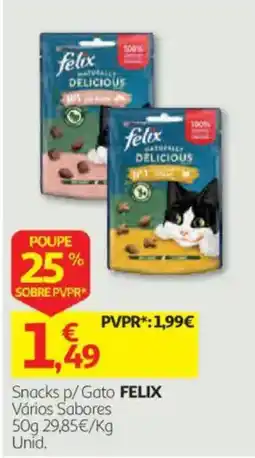 Auchan Snacks p/ Gato FELIX promoção