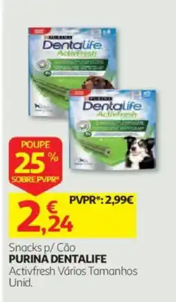 Auchan Snacks p/ Cão Purina Dentalife promoção