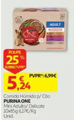 Auchan comida húmida p/ cão purina one mini adulto/delicate promoção
