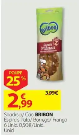 Auchan Snacks p/ Cão BRIBON promoção