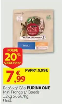 Auchan Raçao p/ Cão PURINA ONE promoção