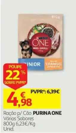 Auchan Ração p/ Cão PURINA ONE promoção