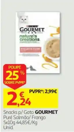 Auchan Snacks p/ Gato GOURMET promoção