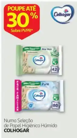 Auchan Papel Higiênico Húmido Colhogar promoção
