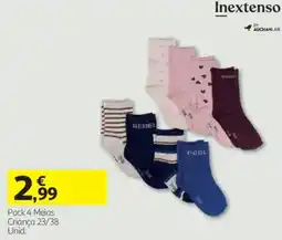 Auchan Inextenso Pack 4 Meias promoção