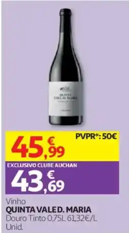 Auchan Vinho Quinta Valed. Maria promoção