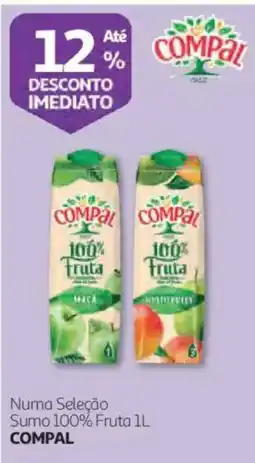 Auchan Sumo 100% Fruta Compal promoção