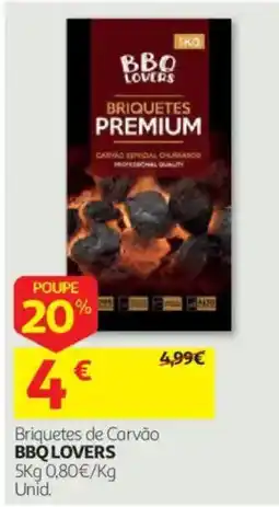Auchan Briquetes de Carvão BBQ LOVERS promoção