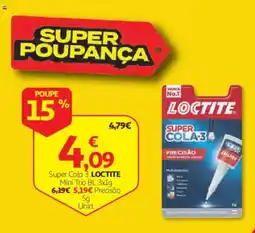 Auchan super cola 3 loctite promoção