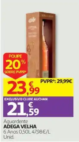 Auchan Aguardente ADEGA VELHA promoção