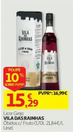 Auchan Licor Ginja Vila das Rainhas promoção