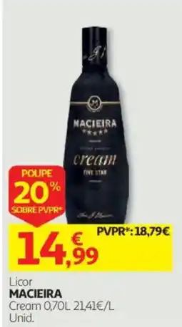 Auchan Licor macieira cream promoção