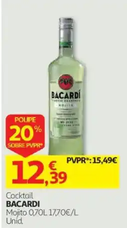 Auchan Cocktail bacardi mojito promoção