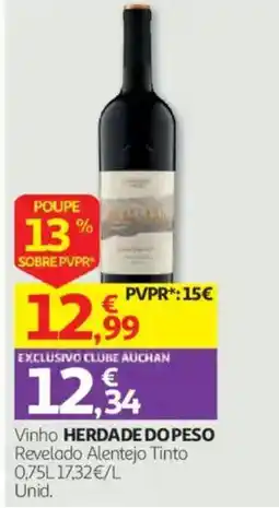 Auchan vinho herdade do peso promoção