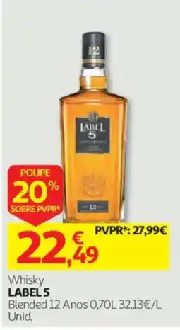 Auchan Whisky Label 5 promoção