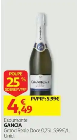 Auchan Espumante gancia grand reale doce promoção